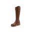 Autumn Winter New Leather Soft Sole Casual Warm Waterproof Single Boot Fashion Side Zipper Long Sleeve Knight Boot