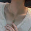 Stainless steel collarbone chain Hetian Jade necklace Copper Coin Fu brand safety buckle Pendant Party jewelry Gift