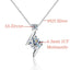 1CT Real Moissanite Pendant Necklace for Woman S925 Sterling Silver Sparkling Lab Diamond Neck Chain Wedding Party Gifts Jewelry