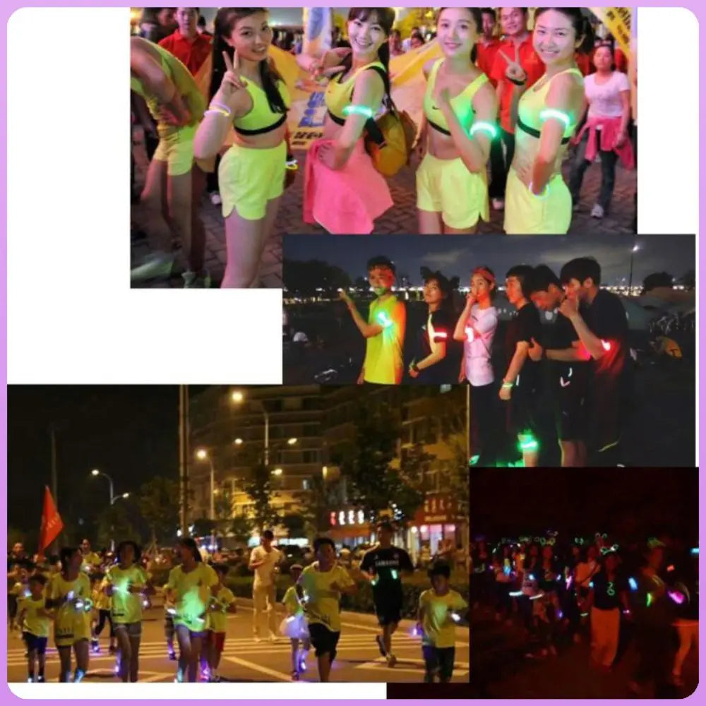 Night Armband Light LED Running USB Rechargeable Arm Belt Various Light Emitting Mode Multi -scenario Wristband Cycling Light