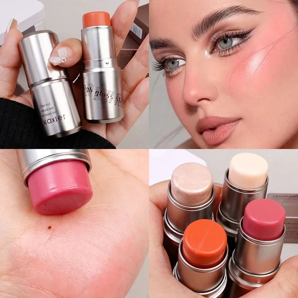 4 Colors Shimmer Water Light Highlighter Stick Blush Stick Make Up Face Body Illuminator Cosmetics Face Contour Brighten Makeup