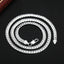 URMYLADY 20-60cm 925 sterling Silver luxury brand design noble Necklace Chain For Woman Men Fashion Wedding Engagement Jewelry