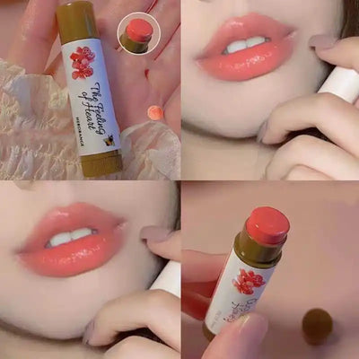 Colored Lip Balm Moisturizing Lip Tint Long Lasting Lipstick Waterproof Lips Stick Cosmetics Make Up for Women Girls Maquillajes