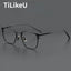 Pure Titanium Large Square Eyeglass Frame Men Business Retro Leisure Myopia Anti-blue Light Glasses Frame Male Spectacle Eyewear