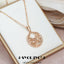 SYOUJYO Shiny Green Natural Zircon Pendant Necklace For Women Fine Jewelry 585 Rose Gold Color Luxury Accessories Gift