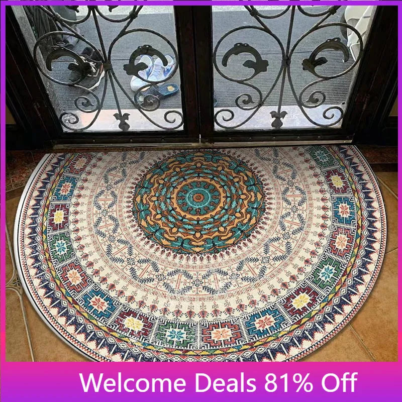 Ethnic Semicircle  Entrance Doormats