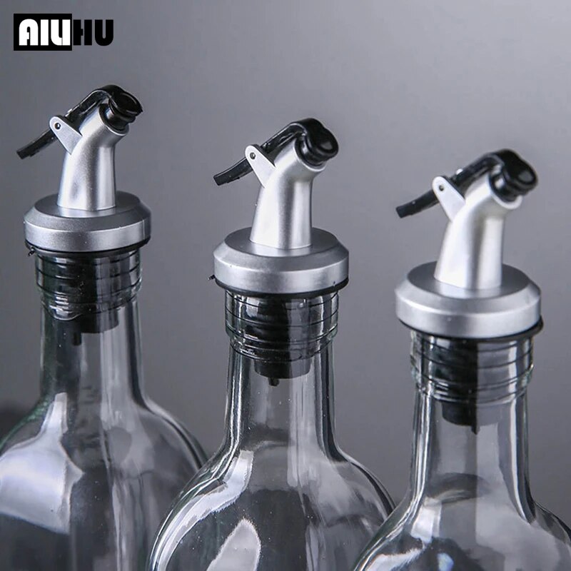 3PC Kitchen Accessories Oil Bottle Stopper Soy Sauce Vinegar Bottle Stopper Oil Bottle Cap Oil Pourer Oil Nozzle Kitchen Gadgets