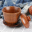 Wooden Big Belly Cups Handmade Jujube Wood Handle Cups Beer Tea Coffee Milk Water Cup Kitchen Bar Drinkware for Kitchen Bar 1PC