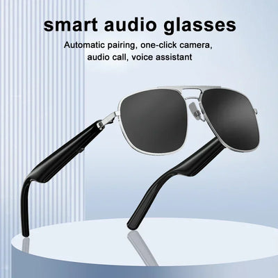 Camera Control Audio Smart Glasses HD Bluetooth Call Voice Assistant Listen Music Glasses Smart Sports Polarized Sunglasses New