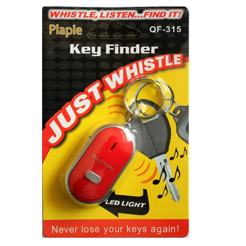 New Smart Anti-Lost Alarm Wallet Phone Key Finder Locator Keychain Whistle Sound With LED Light Mini Anti Lost Key Finder Sensor