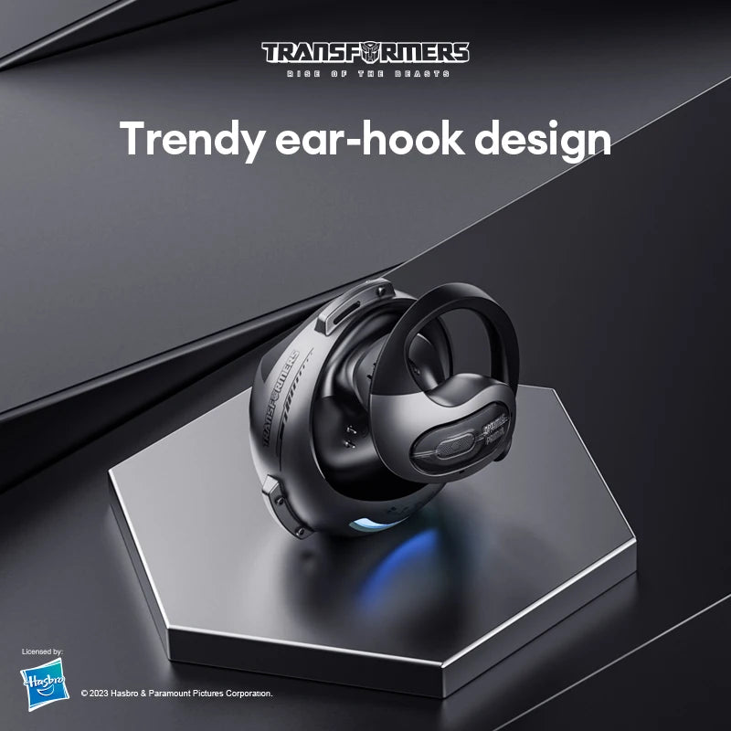 Transformers TF-T07 TWS Ear Hook Earbuds Bluetooth 5.4 Earphones HD Call with Mic Low Latency Gaming Headset Sport Headphones