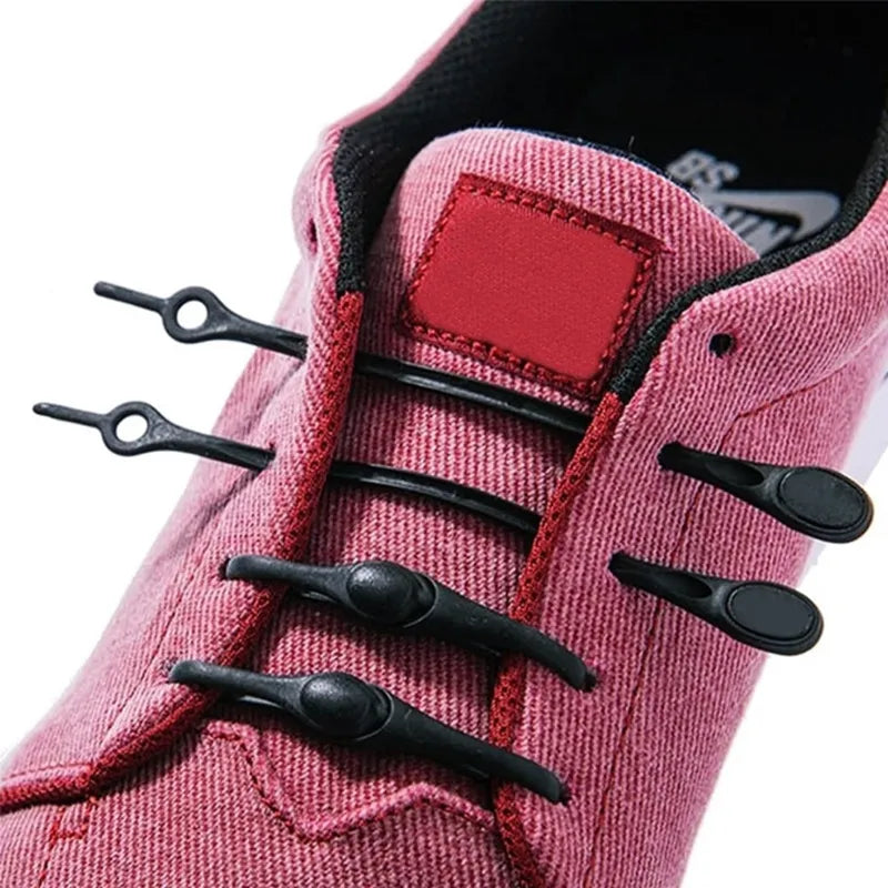 12pcs Stretch Silicone Shoelaces No Tie Shoe laces Elastic Laces Sneakers Adults kids Lazy Shoelace for Shoes Rubber Zapatillas