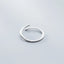 Modian 925 Sterling Silver Simple Adjustable Finger Rings Stackable Zirconia Open Size Ring For Women Party Fine Jewelry Gifts