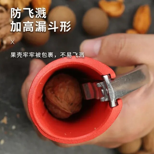 Funnel Nutcracker Kitchen Novel Kitchen Accessories Walnut Opener Pliers to Open Walnuts Gadget Hazelnut Clip Nut Tongs Sheller