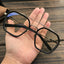 New Anti Blue Light Double Beam Square Myopia Glasses Oversized Men Women Matte Frame Prescription Eyewear Diopter -1.0 to -6.0