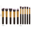 10 Pcs/kit Soft Fluffy Professional Synthetic Kabuki Makeup Brush Set Cosmetics Foundation Blending Blush Contour Makeup Tools