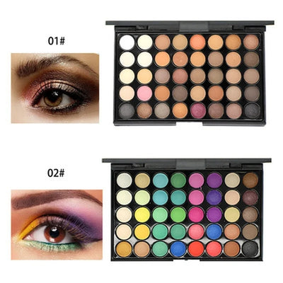 40 Colors Eyeshadow Matte Pearl Earth Color Eyeshadow Box Smoky Makeup Multi-color Palette Makeup Palette Eyeshadow Container