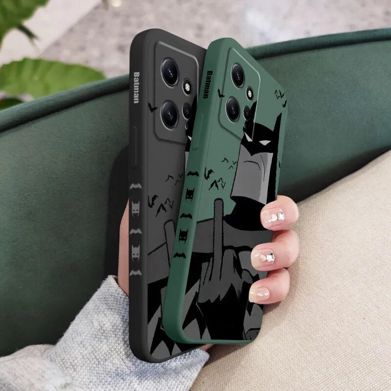 Middle Finger Bats Phone Case For Xiaomi Redmi Note 12 12S 11 11S 10 10T 10S 9 9S 8 7 Pro Plus 4G 5G Liquid Silicone Cover