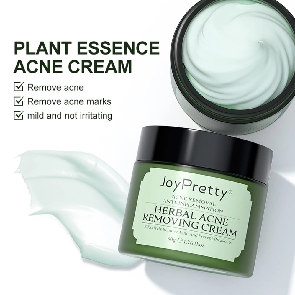 Herbal Acne Face Cream Pimple Marks Removal Oil Control Moisturizing Pockmark Smooth Facial Creams Skin Care Products JoyPretty