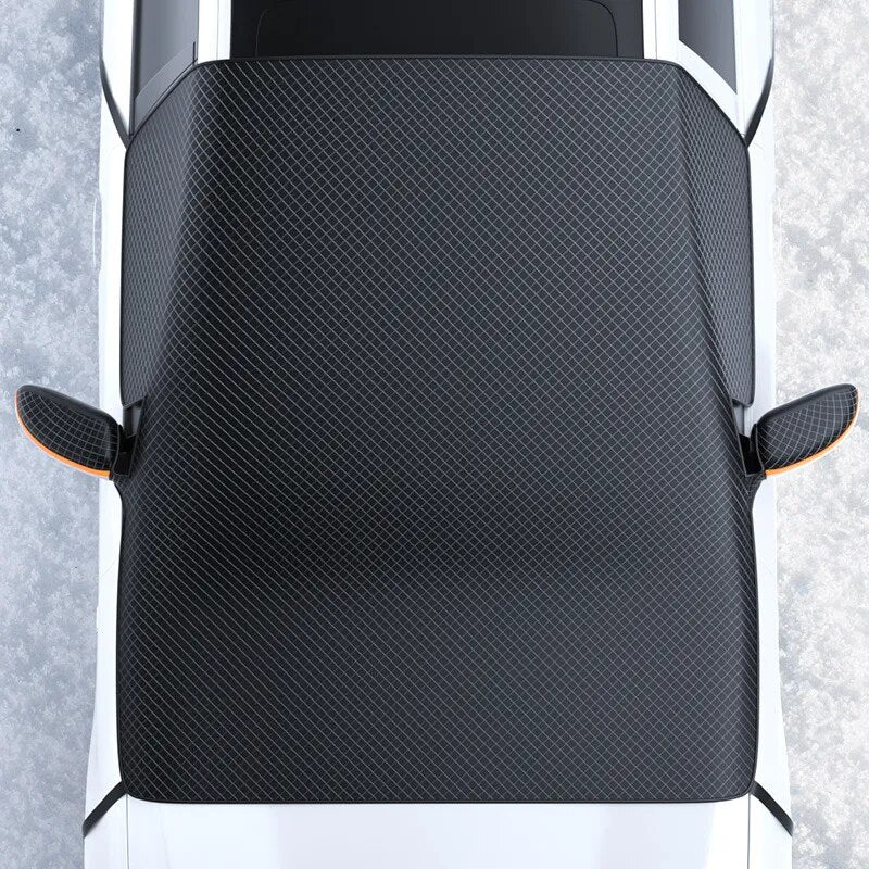 Car snow shield front windshield sun shield glass sun magnetic snow cover frost protection half cover car clothing