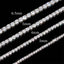 EWYA Sparkling Real Full 2.5/3/4/5mm D Color Moissanite Tennis Necklace for Women S925 Silver Diamond Neck Chain Necklaces Gift