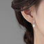 High Quality Woman's 925 Sterling Silver Jewelry New Crystal Pearl Stud Earrings XY0233