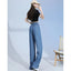 New Summer Thin Soft Women's Jeans Natural Lyocell Fabric Baggy Wide Leg Denim Pants Streetwear Loose Casual Female Clothing