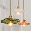 Nordic Style Simple LED Pendant Light Fixtures Bedroom Living Room Bar Colorful Glass Copper Hanging Lamp Lights