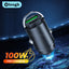 100W USB Car Charger Lighter Fast Charging for iPhone QC3.0 Mini PD USB Type C Car Phone Charger for Xiaomi Samsung Huawei