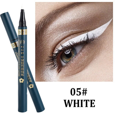 5 Colors Matte Liquid Eyeliner Pencil Waterproof Colorful Quick Drying Eye Liner Pen White Blue Long Lasting Eye Makeup Cosmetic