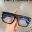 Retro Square Glasses Frames Men Women  Men Vintage Transparent Computer Glasses Oversize Frame Eyeglasses New sunglasses