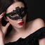 Black  Women Hollow Lace Masquerade Face Mask Princess Party Cosplay Prom Props Costume Nightclub Queen Half Face Eye Mask