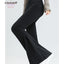 Women Micro Flared Pants 2024 New Fashion Ankle Zipper High Waist Appear Thin Leggings Slim Stretch Women's Pants Solid Trousers