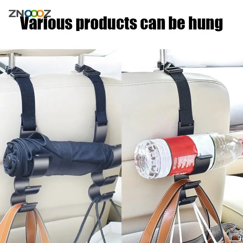 Car Trunk Storage Hook For Bag Umbrella Fishing rod Holder in Car Universal Seat Back Organizer Bracket Interior Stowing Tidying