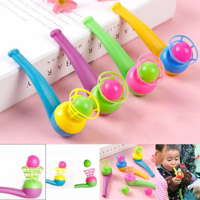 Children's Floating Ball Blower Classic Toy Blowing Music Magic Hanging Ball Montessori Parent-child Game Educational Toys Gifts