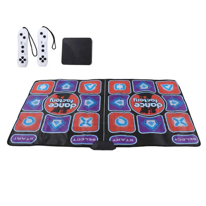 Electronic Music Dance Mat Single/Double Player Interactive Exercise Foldable Dance Mat Party Game Toy Mat for TV Computer