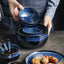 Blue Kiln Transformed Ceramic Tableware Dinner Plates Set Dish Kitchen Dishes Plate Sets Charger Eat Dining Bar Home Garden