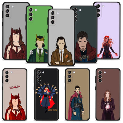 Marvel Doctor Strange Loki Wanda Case For Samsung Galaxy S23 S22 S21 S20 Ultra FE S10 S9 S8 Plus S10e Note 20Ultra 10Plus Cover