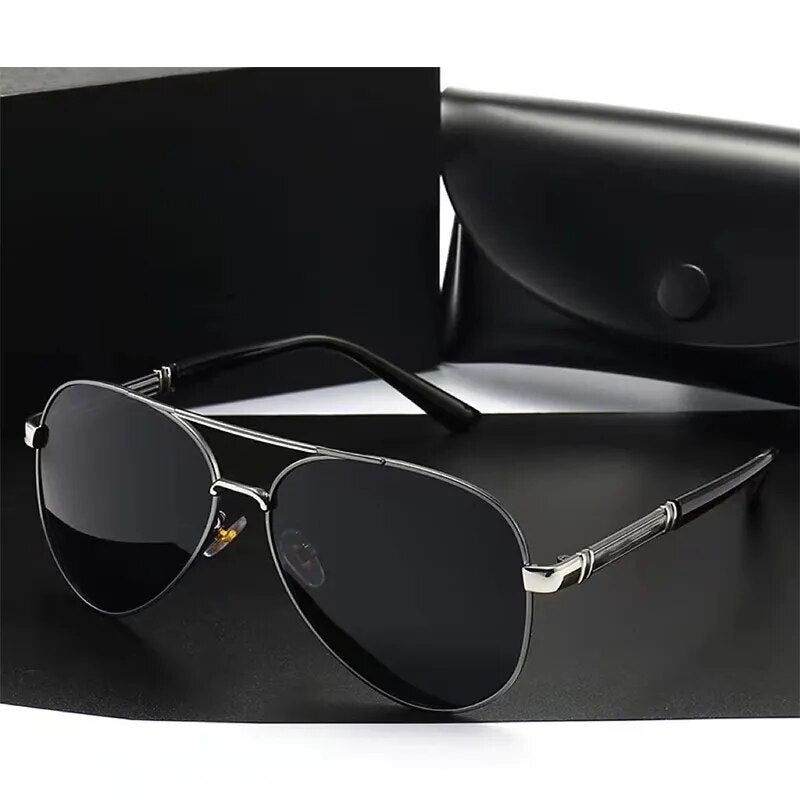 New Luxury Men's Polarized Sunglasses Driving Sun Glasses For Men Women Brand Designer Male Vintage Black Glasses UV400 Eyewear