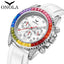 Fashion Colored Diamond High-quality Men's Quartz Watch ONOLA Silicone Tape Waterproof Watch Clock Man