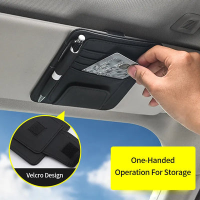 Car Sun Visor Organizer Multi-pocket Interior Accessories For T Roc Volkswagen Accessories 4x4 Accessories