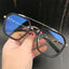 New Anti Blue Light Double Beam Square Myopia Glasses Oversized Men Women Matte Frame Prescription Eyewear Diopter -1.0 to -6.0