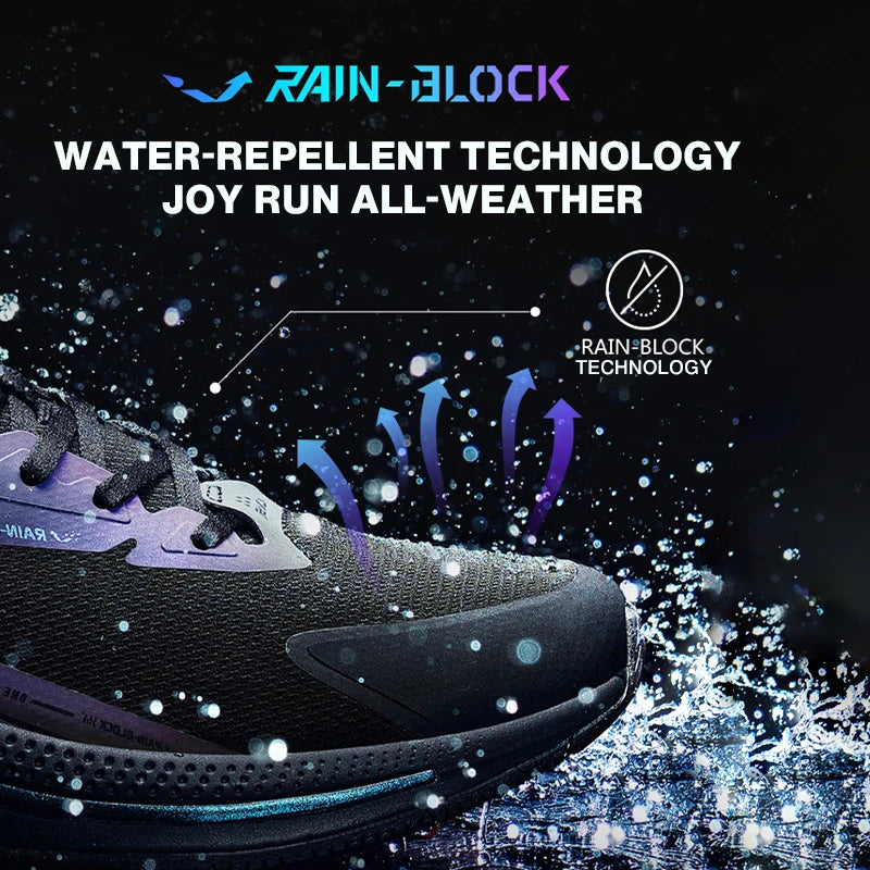 361 Degrees Rainblock 4.0 Men Running Sport Shoes Water Repellent Technology Q Bomb Reflective Night Male Sneakers 672142221