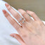 Butterflykiss Luxury 1.0 Carat Moissanite Rose Gold Plated Rings For Women Engagement Wedding Diamond 925 Silver Luxury Jewelry