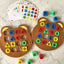 Kids Geometric Shape Color Matching Puzzle Baby Montessori Educational Learning Wooden Toys for Children Interactive Battle Game