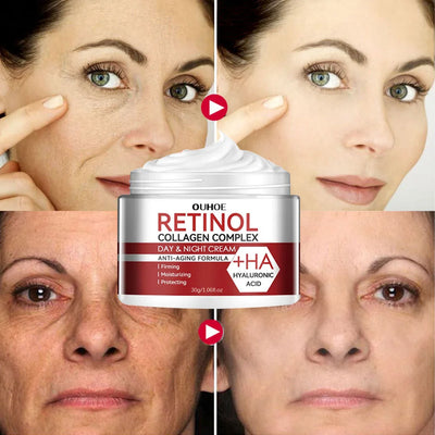 Retinol Lifting Firming Face Cream Remove Wrinkles Anti-Aging Fade Fine Lines Moisturizer Brightening Skin Care Korean Cosmetics