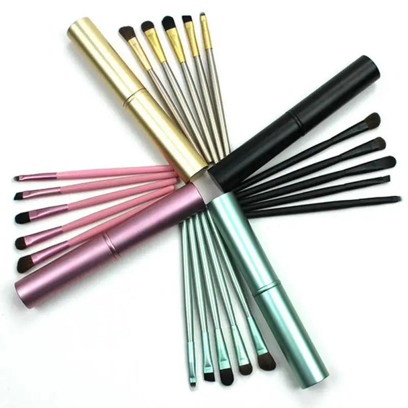 1~5PCS box Professional Travel Portable Mini Eye Makeup Brushes Set Smudge Eyeshadow Eyeliner Eyebrow Brush Lip Make Up Brush