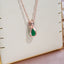 SYOUJYO Opal Green Natural Zircon Full Paved Pendant Necklace For Women 585 Gold Color Luxury Jewelry