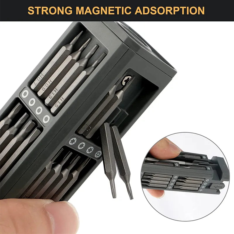 Precision Screwdriver Set 8 32 43 46 in 1 Torx Hex Phillips Magnetic Screwdriver Bit Phone Watch Laptop Mini Repair Tool Set