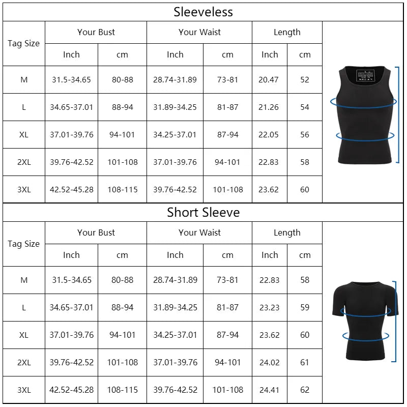 Mens Slimming Body Shaper Chest Compression Shirts Tummy Control Shapewear Gynecomastia Abdomen Slim Vest Waist Trainer Corset